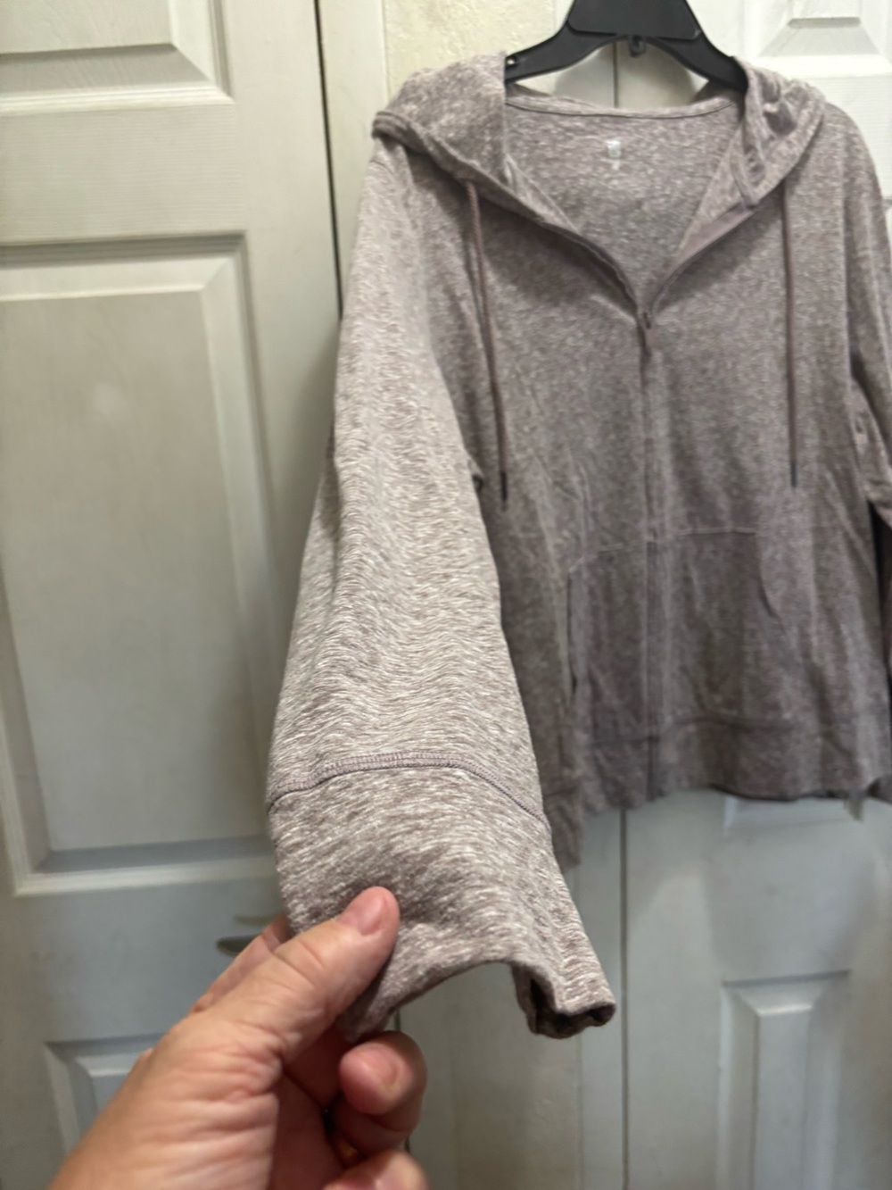 Ideology Light Taupe Hooded Women's Sweater